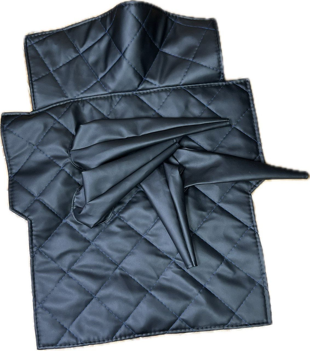 Коврик под рычаги КПП УАЗ 469, 3151 (4 рычага синяя нить ромб)