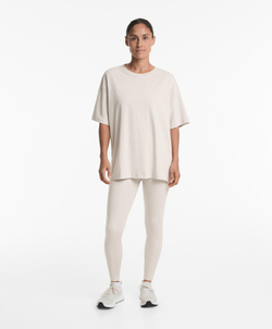 Oysho Футболка из смесового хлопка, каменный