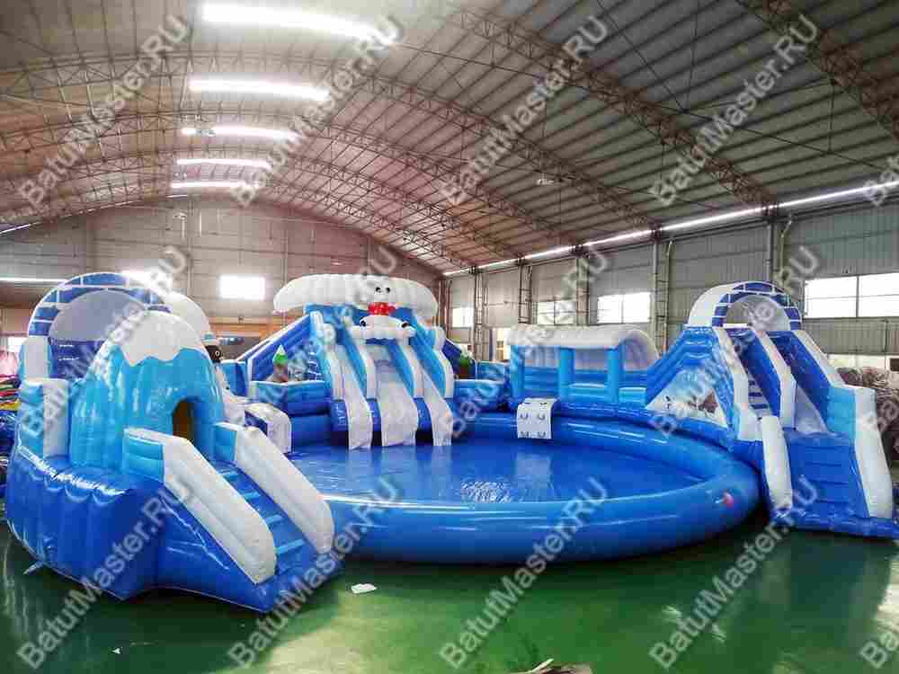 Наземный надувной аквапарк «Морское царство» 15,5*15*6 м