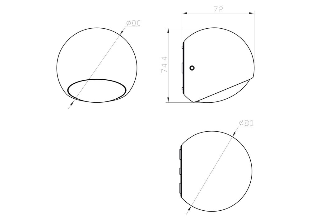 Архитектурный светодиодный светильник Maytoni   O032WL-L3W3K