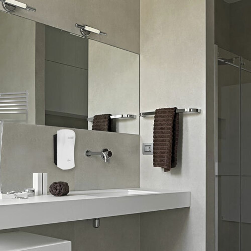 Дозатор для мыла-пены LAIMA PROFESSIONAL ORIGINAL, НАЛИВНОЙ, 0,8 л, белый, ABS-пластик, 605776