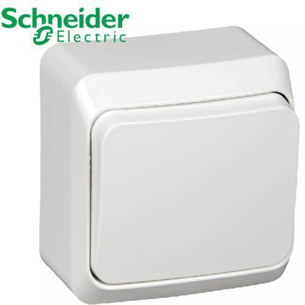 ВА10-004В Переключатель 1кл (белый) Этюд Schneider