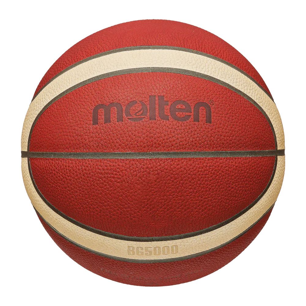 Мяч баск. MOLTEN B7G5000 р.7, FIBA Appr,12 панелей, нат.кожа, бутил. камера, кор-беж-чер