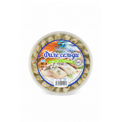 Филе сельди Рыбзавод в масле с дымком 350 гр