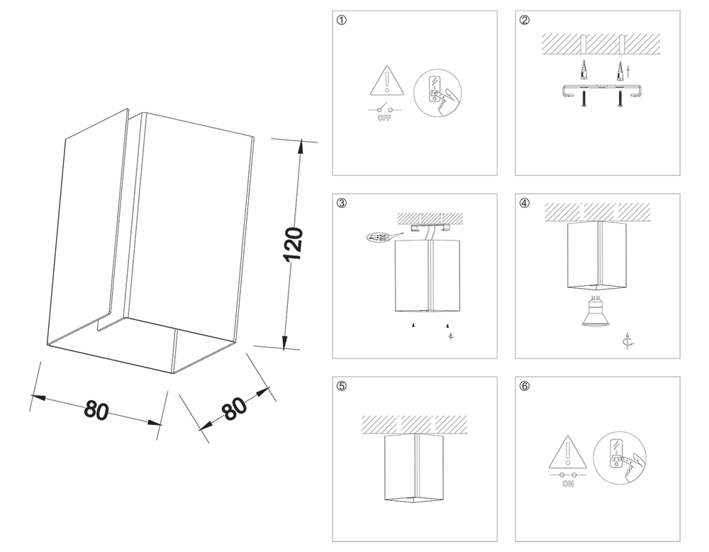 Ambrella Светильник потолочный накладной со сменной лампой E27 Techno TN5111