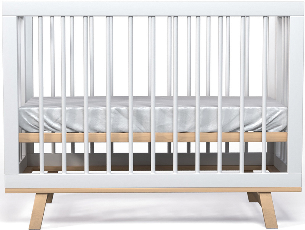 Кроватка детская Lillaland Lilla Aria белый/бежевый