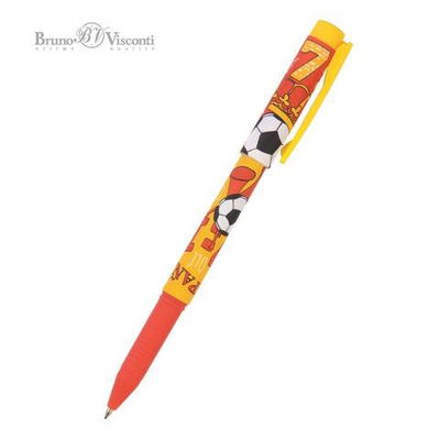Ручка шариковая 0,7мм синяя FreshWrite "Футбол. Чемпионы. Испания" (BrunoVisconti)