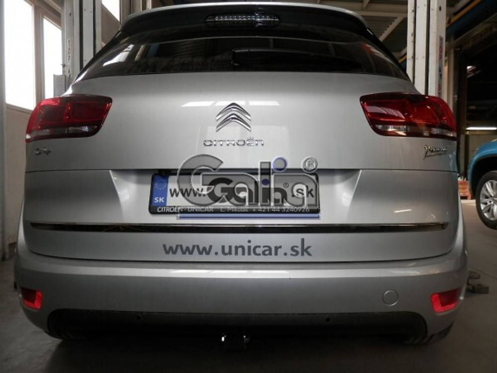 Фаркоп оцинкованный Galia C068A для Citroen C4 Picasso, C4 Grand Picasso 2013-, Peugeot 308 хетчбек, универсал 2013-(паспорт и сертификат в комплекте)(без электрики)