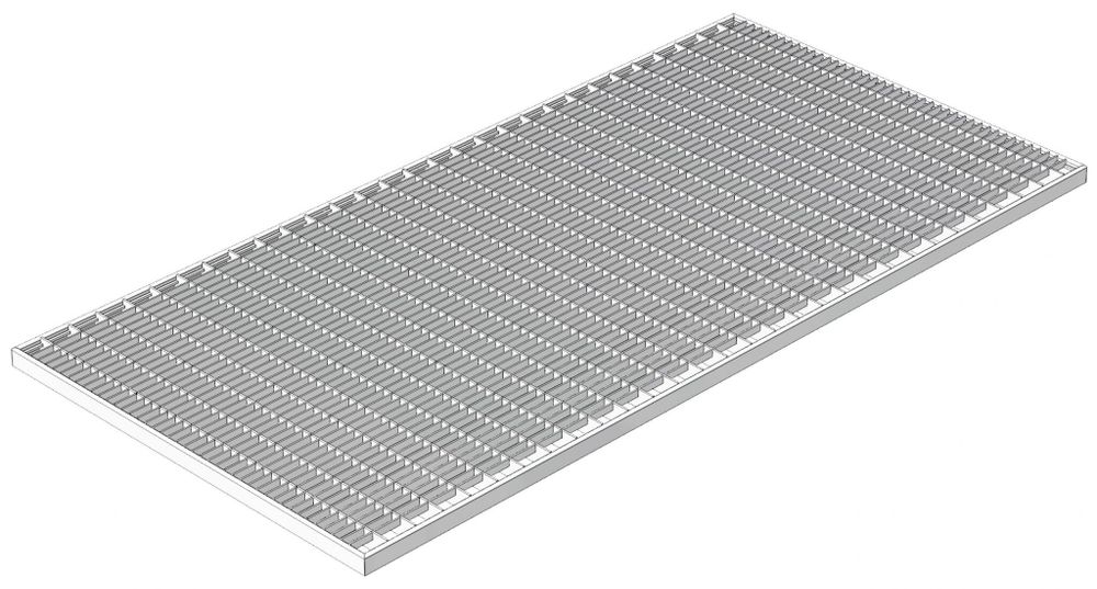 Решетка Gidrolica Step Pro 390×590 мм — стальная ячеистая оцинкованная