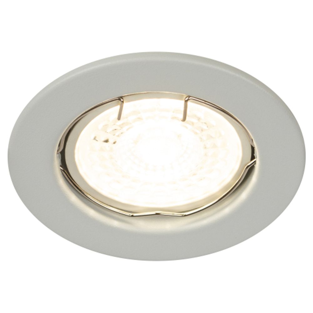 Встраиваемый светильник штампованный ЭРА ST1 SWH MR16 GU5.3 белый матовый | Штампованные встраиваемые светильники