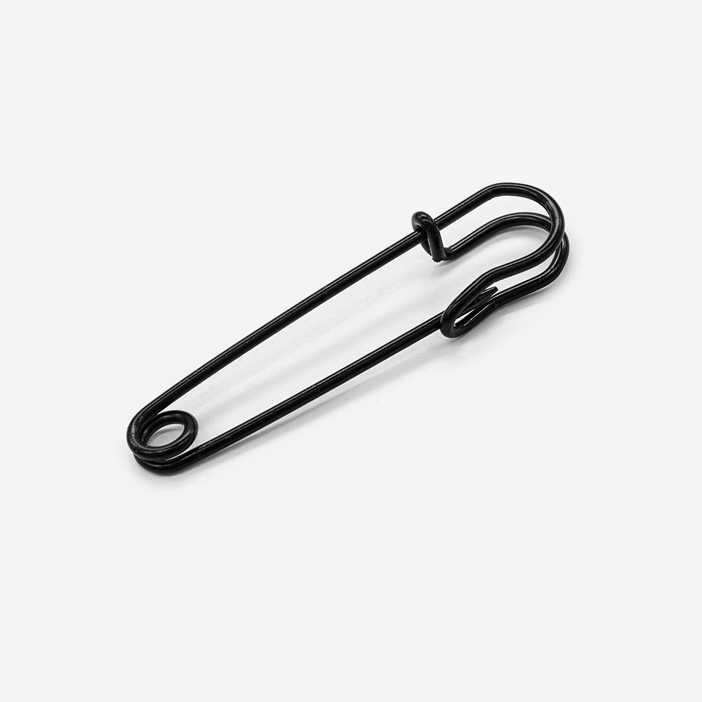 Булавка декоративная, 50мм, сталь, черное покрытие