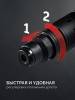 Молот ударный сетевой ЗУБР ЗММ-12-1350ВК 12 Дж, 1350 Вт, АВТ, SDS-Max ЗММ-12-1350 ВК