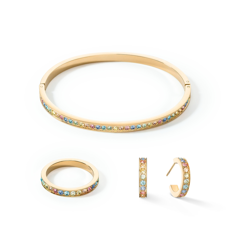 Серьги Coeur de Lion Multicolour Pastel Gold 0127/21-1590
