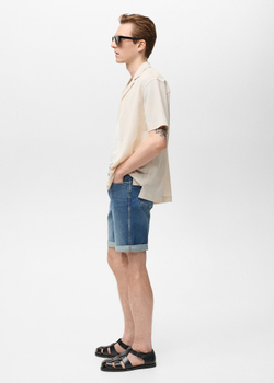 Бермуды из денима slim fit