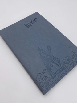 Блокнот 112 л. В5 25*17,5 см лин. сине-серый (7674-15)