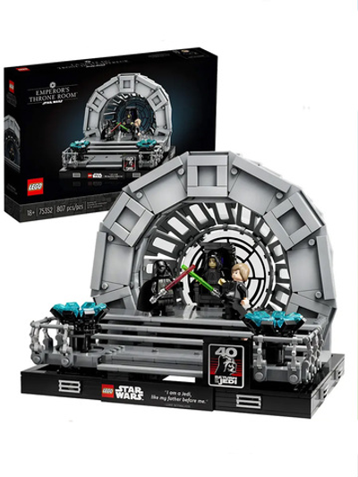 Конструктор Лего Звёздные войны Диорама тронный зал Императора | LEGO Star Wars 75352  807 детали 18+