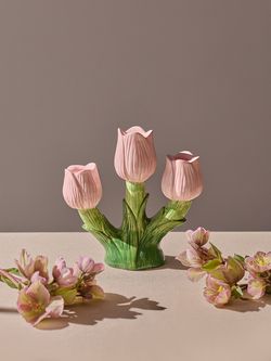 Подсвечник Floret для трех свечей из коллекции Blossom, 20 см