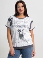 Блуза Алтея (белый/графит) Б15368-20М LT Collection