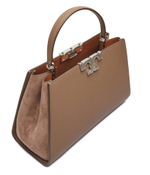 Кожаная сумка-трапеция Eleanor TORY BURCH - коричневый(153215)