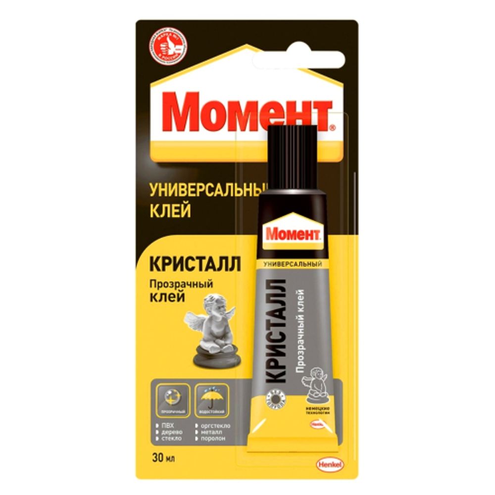 Клей Момент 422974 Кристалл 30 мл. БЛ-1 шт.