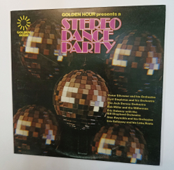 Винтажная виниловая пластинка LP Сборник Инструментальной Музыки Golden Hour Presents A Stereo Dance Party (Australia 1977)