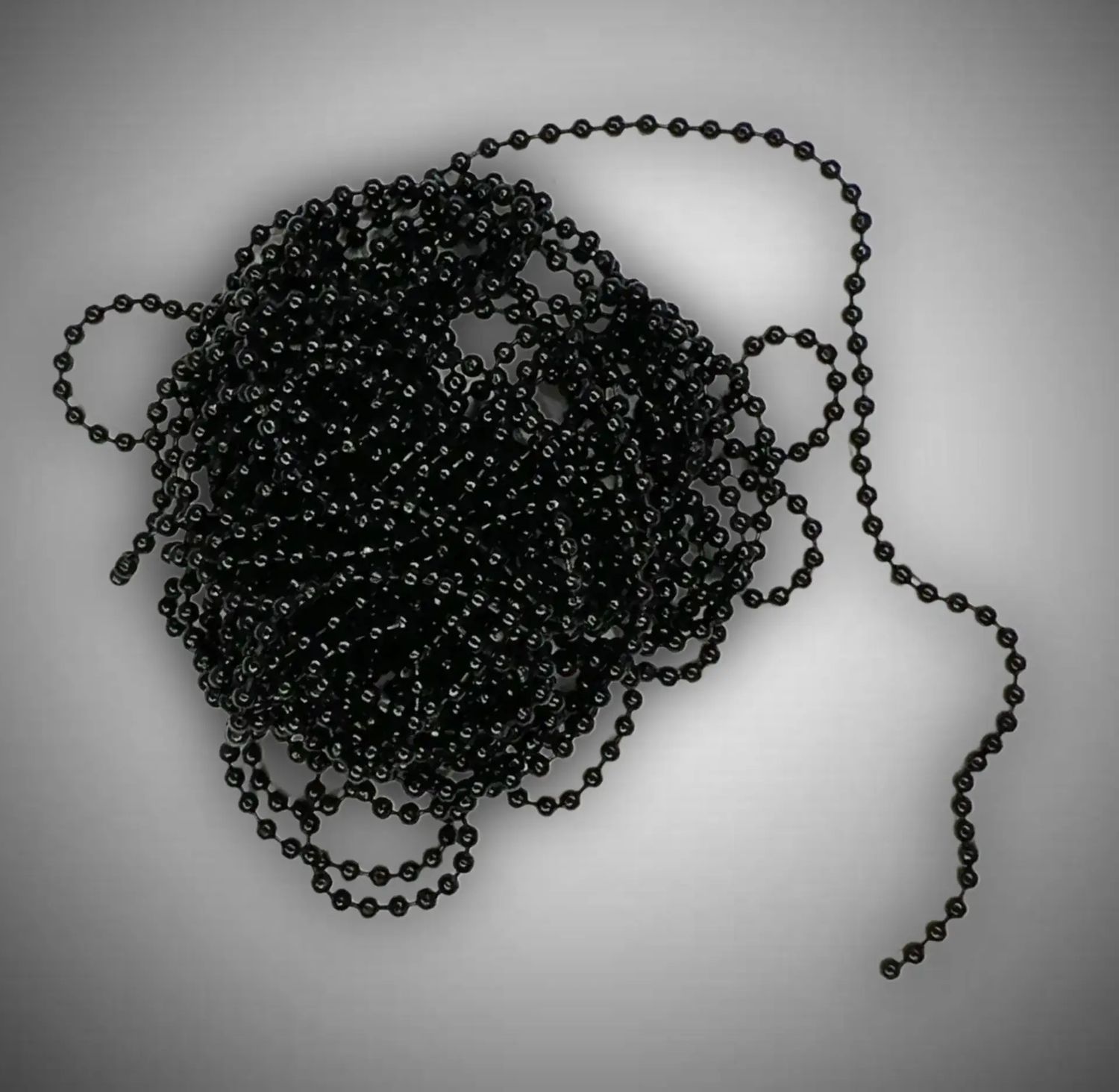 цепочки-шарики 2,4мм ( черный) 5м