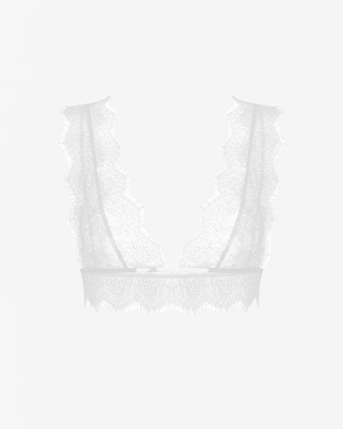 Топ-бюстье из кружева с фестонами