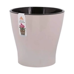 Горшок цветочный Лея 2,2л двойной бежевый