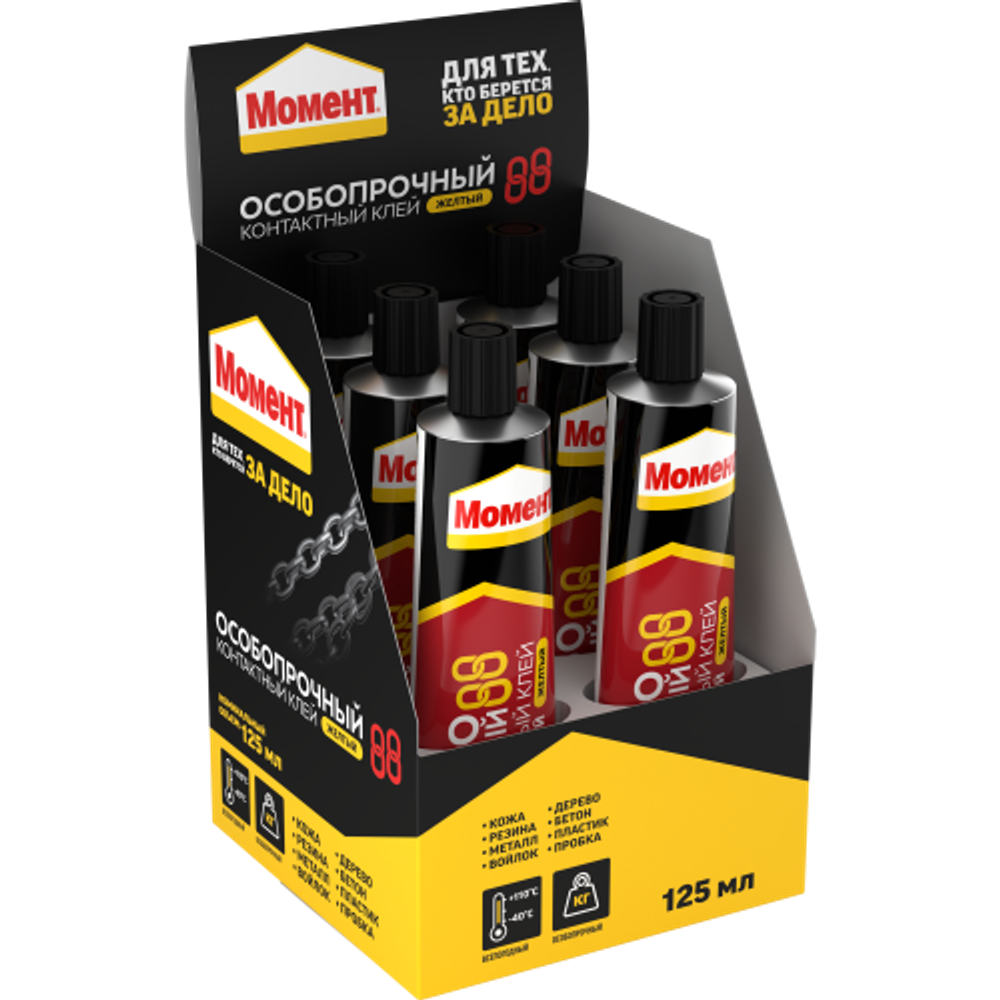 Клей Момент 1273052 Особопрочный водостойкий 88 шоу-бокс 125 мл | 