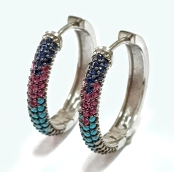 Ювелирные серьги из серебра