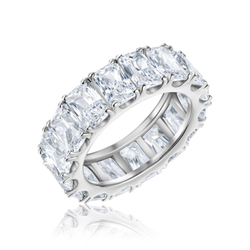 Кольцо дорожка с бриллиантовой огранкой