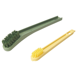 IKEA PEPPRIG  (ИКЕА ПЕППРИГ)  -  Щетка для обуви 2 в 1 с крахмалом, зеленый/желтый