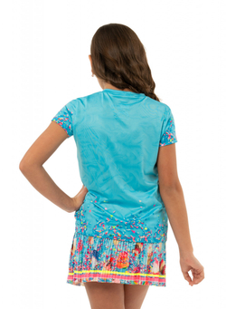 Футболка для девочки теннисная Lucky in Love Novelty Print Cupcake Tee Girls - разноцветный