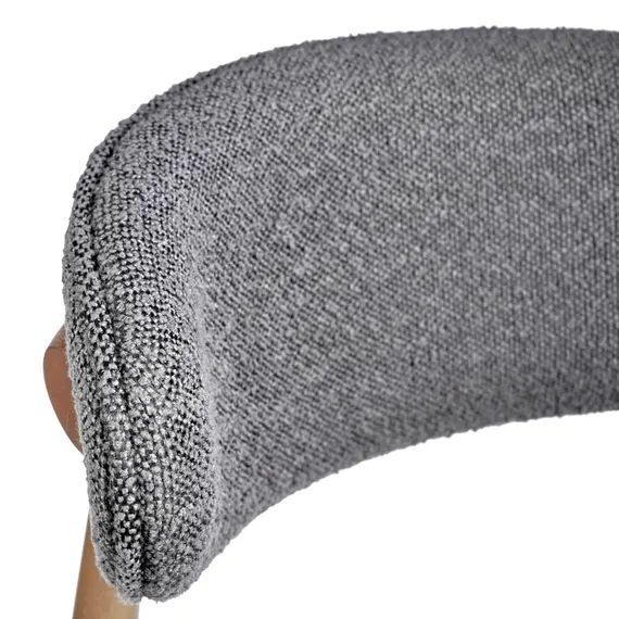 Стул Mod, тёмно-серое букле, ножки цвета орех