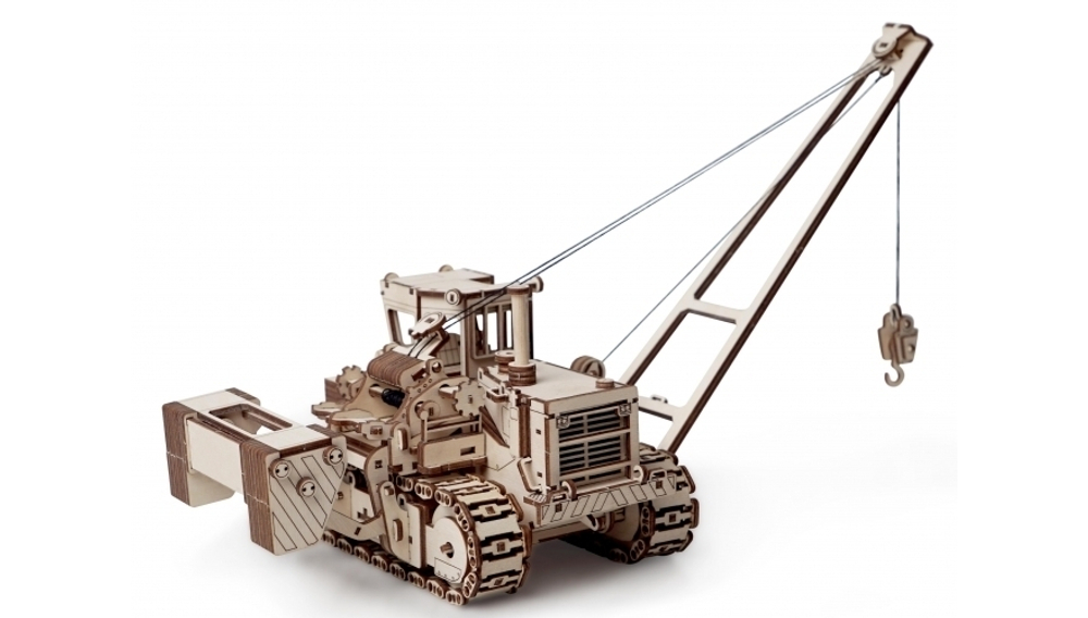 Конструктор 3D деревянный Lemmo Трубоукладчик