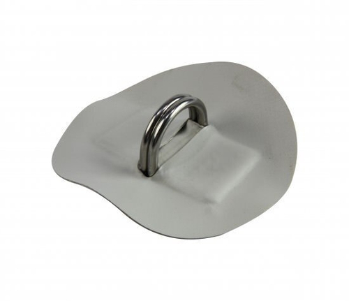 Кольцо D-образное двойное малое с серой накладкой