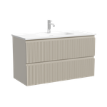 Тумба подвесная SANCOS Snob R 890х390х500, c двумя ящиками оснащенными доводчиками, Beige Soft , арт.SNR90/39CE