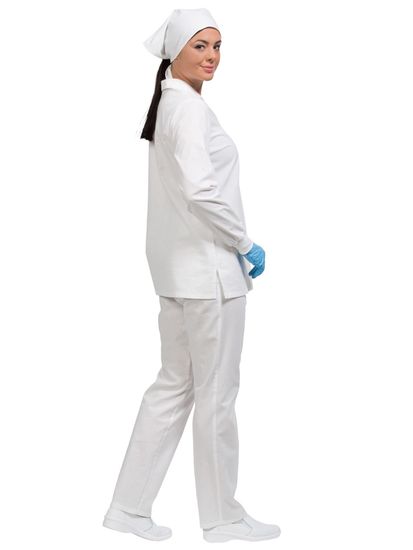 Костюм женский "Бейкер" дл. рукав (белый)