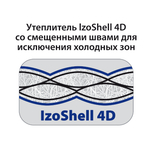 Мешок спальный BTrace Mega (Левый,Серый/Синий), (ТК: -5C)