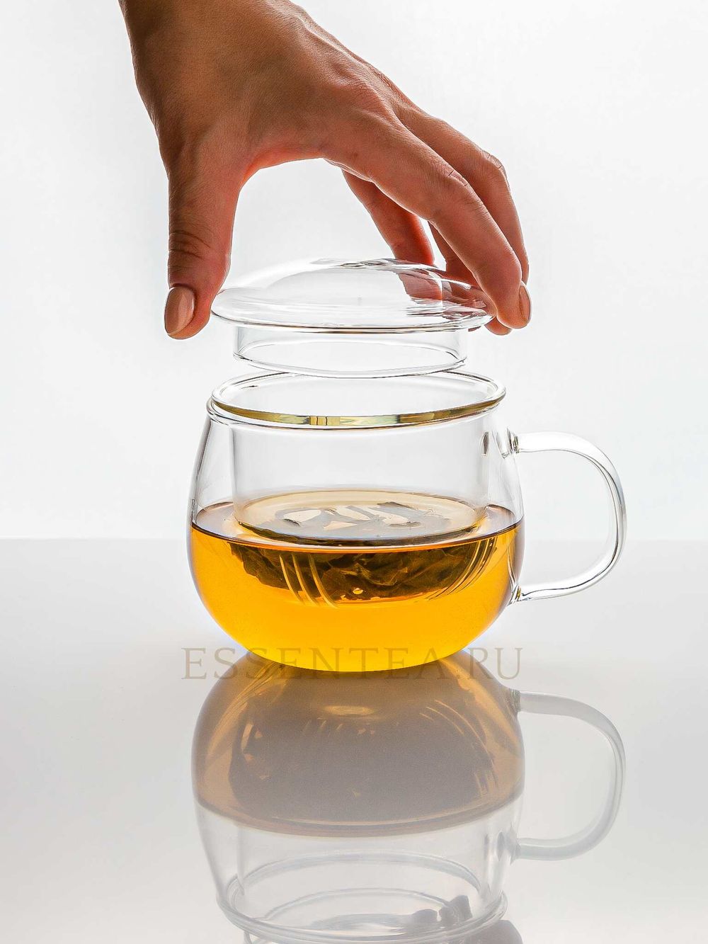 кружка с колбой и крышкой