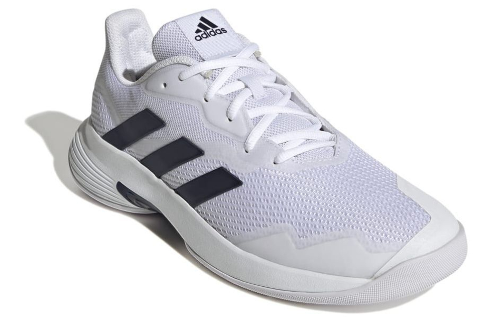 Мужские кроссовки теннисные Adidas CourtJam Control M Carpet - cloud white/team navy/cloud white
