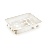 Лоток для столовых приборов. молочный