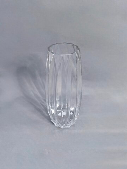 Ваза стеклянная "Классическая кайма" (h 30 см)