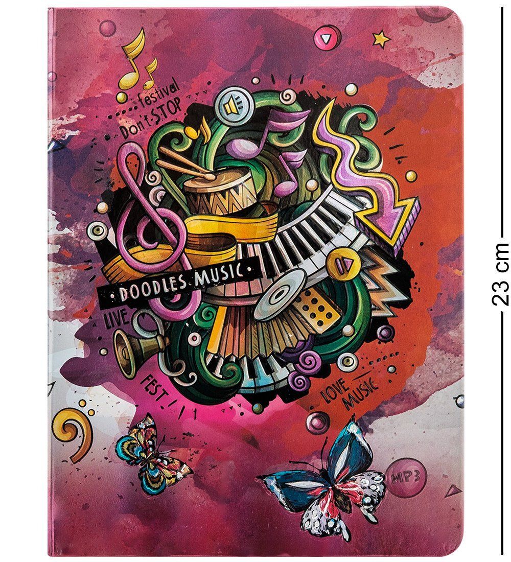 BM-01/3 Блокнот бол. «Звуки музыки» (3D твердая обложка)