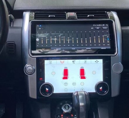 Магнитола + LCD-панель климата для Land Rover Discovery 4 2009-2016 (взамен 5" экрана или монохрома) - Carmedia NH-R1210L монитор 12.3" на Android 10, 4ГБ+64ГБ, SIM-слот