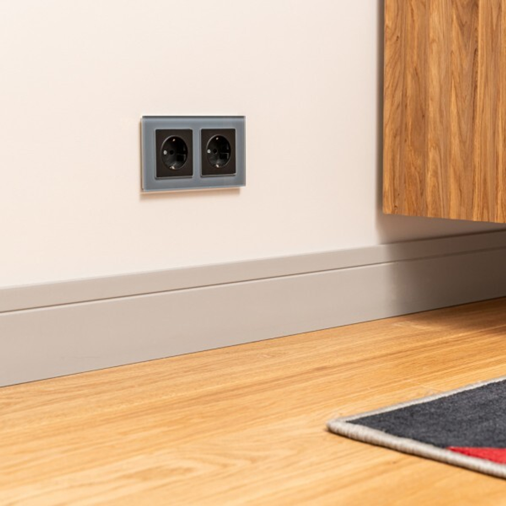 Рамка на 2 поста Favorit (серый,стекло)