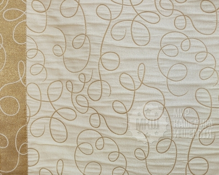 Шторы для гостиной и спальни: Минор (арт. K9123-053)  -   450х270, (200х270)х2 см.  - кремовые (615)