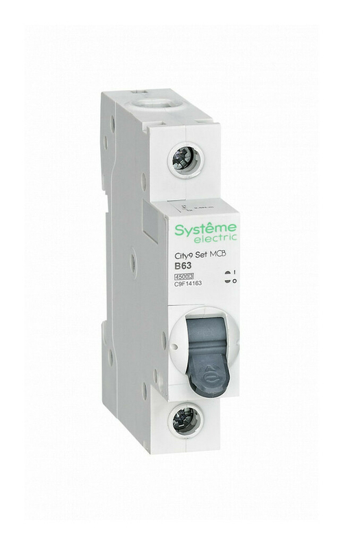 Systeme Electric City9 Set Автоматический выключатель (АВ) B 63А 1P 4.5kA 230В