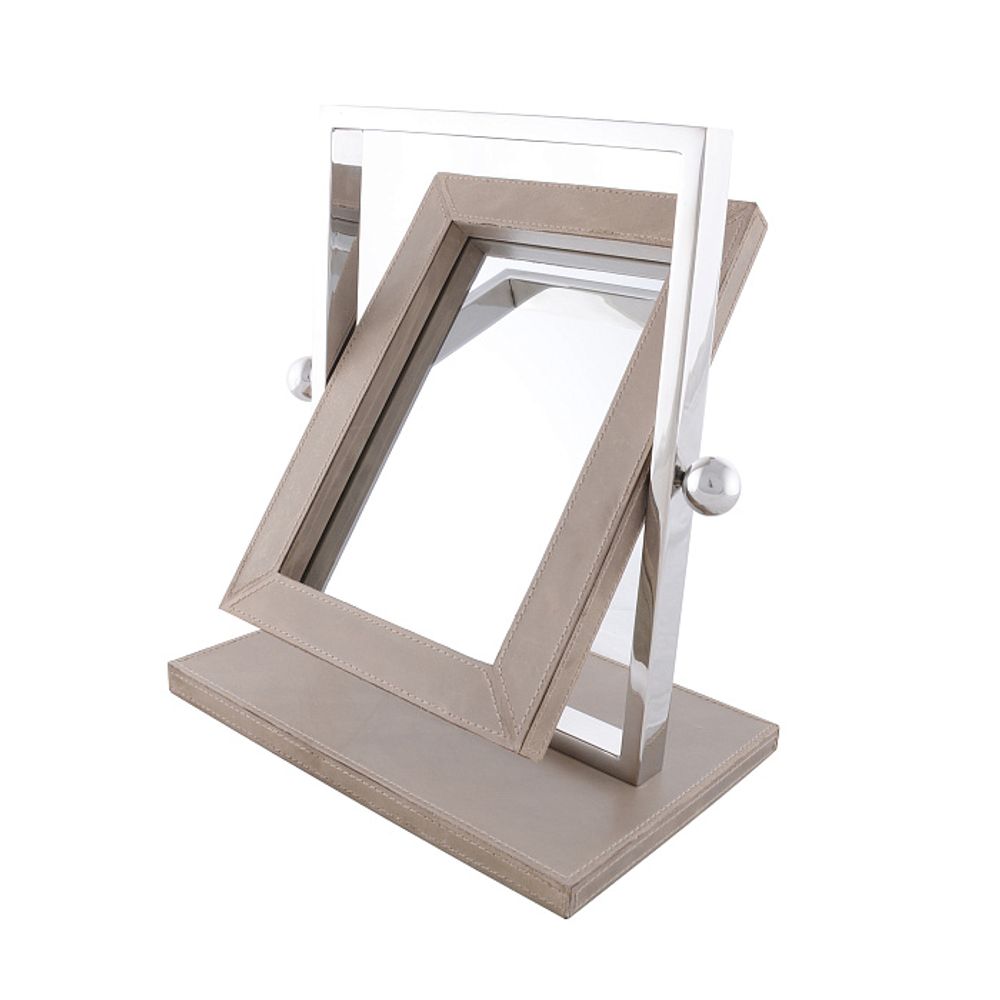 Зеркало настольное светло-коричневое