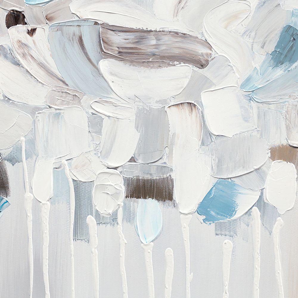 Панно декоративное Fleur, 60х60 см, голубое